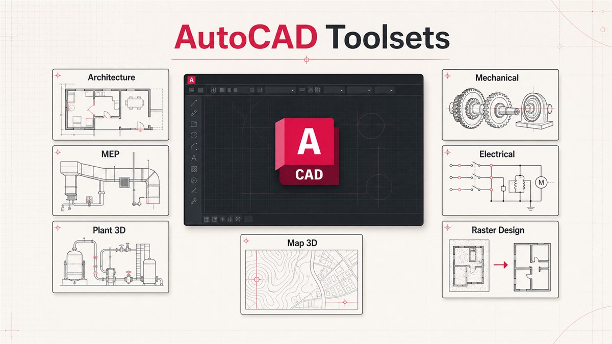 Bảy bộ công cụ chuyên ngành đi kèm AutoCAD bản quyền