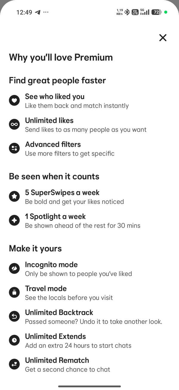 Ai nên dùng Bumble Premium