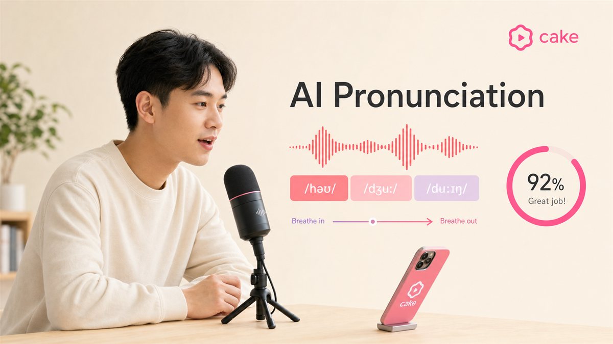 AI Pronunciation Coach của Cake chấm và sửa phát âm
