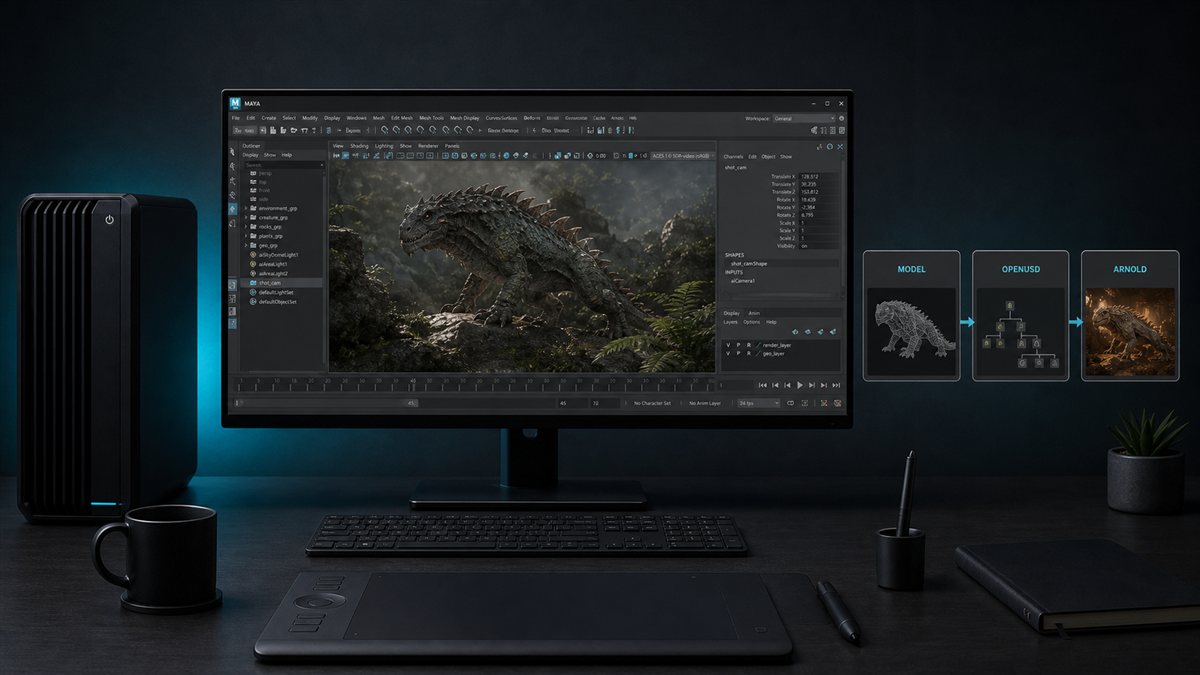 Cấu hình máy trạm và pipeline làm việc với Autodesk Maya