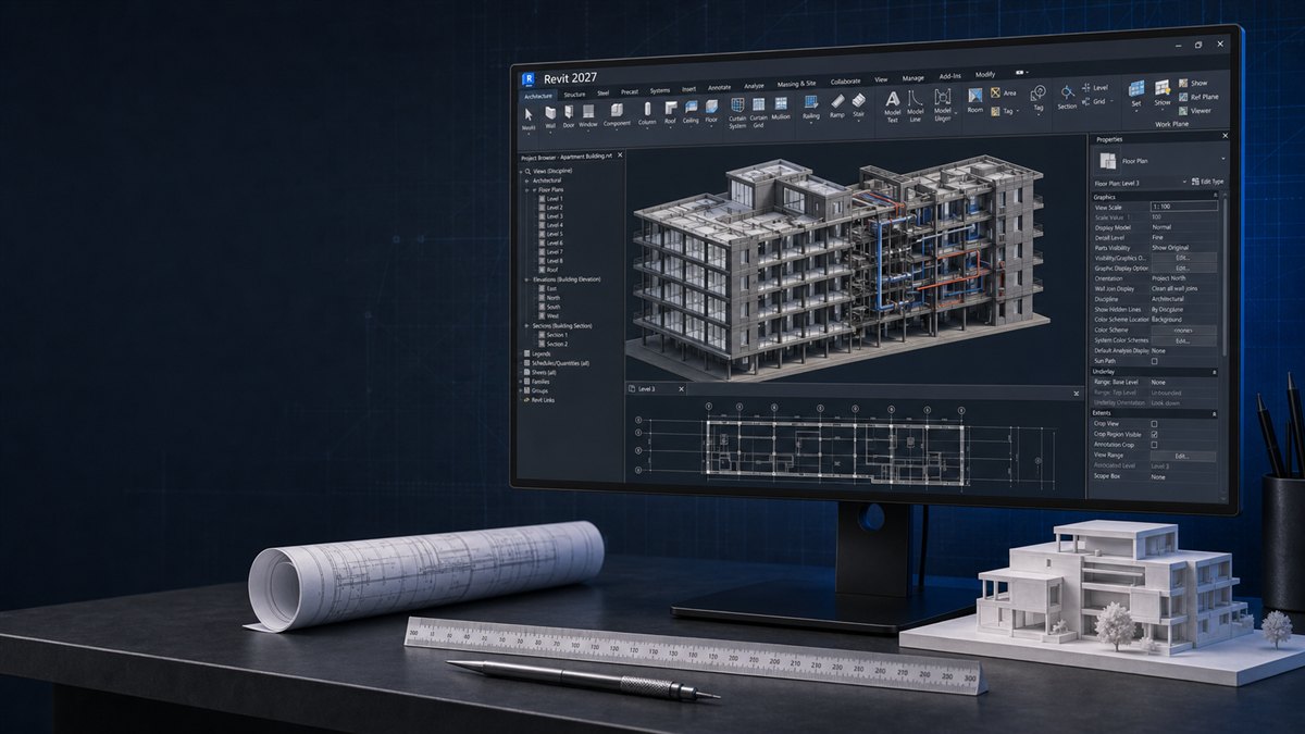 Giao diện Autodesk Revit bản quyền chính hãng